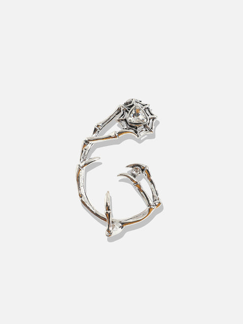 Silver-Plated Contemporary Ear Cuff