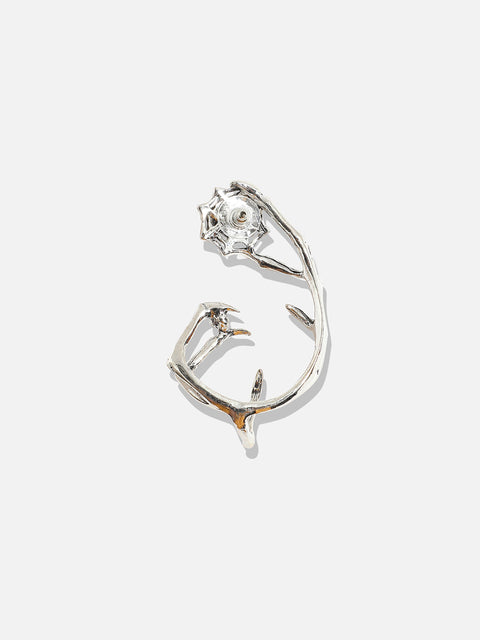 Silver-Plated Contemporary Ear Cuff