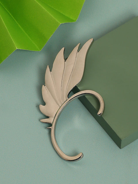 Silver-Plated Contemporary Ear Cuff
