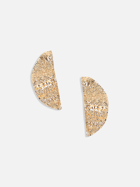 Gold Plated Contemporary Studs Earrings