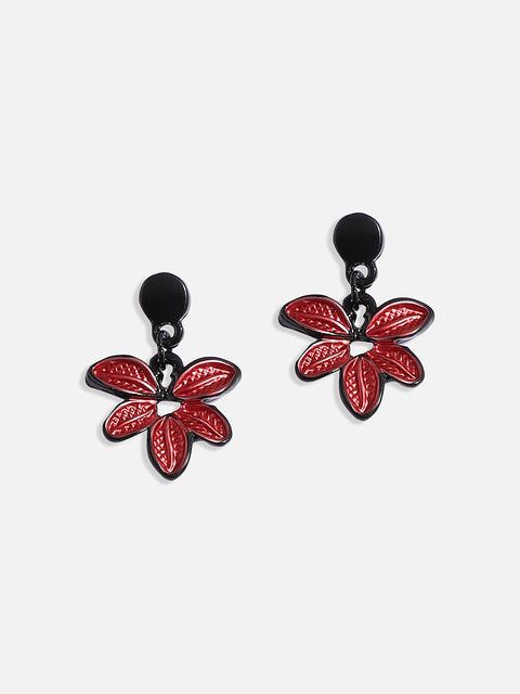 Foliage Necklace Earrings Jewellery Set