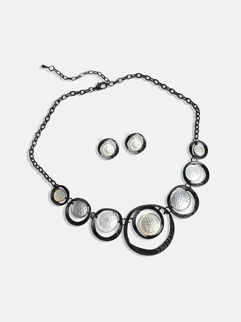 Dented Circular Jewellery Set