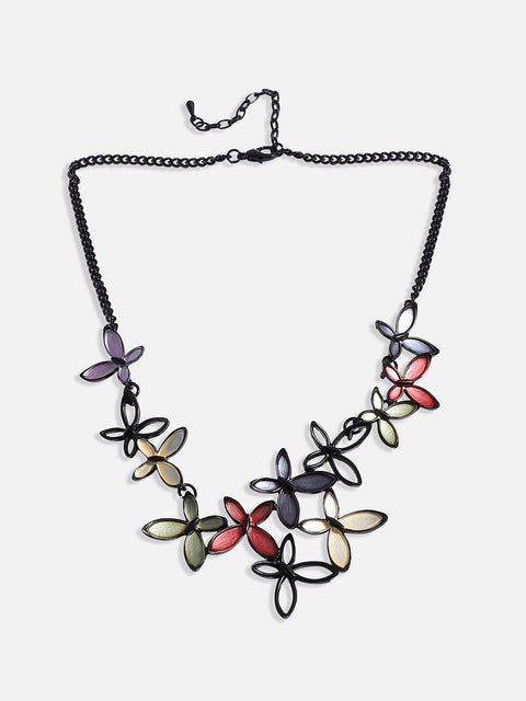 Butterfly Necklace Earrings Jewellery Set