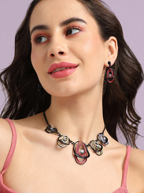 Stone Studded Jewellery Set