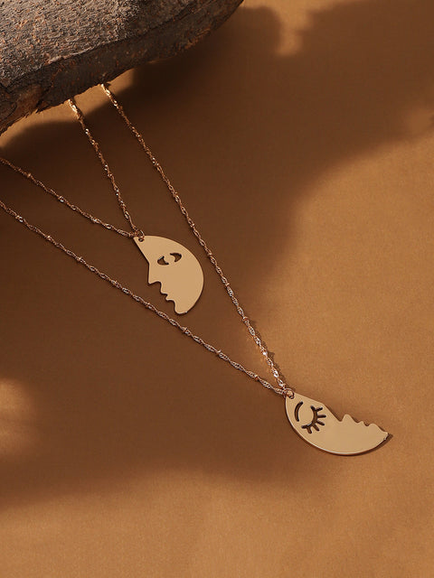 The Lovers Multi-Layer Necklace - California Gold-SOHINC6060