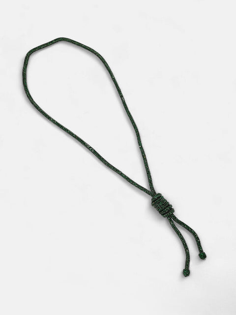 The Jingle Sautoir Necklace - Emerald Green-SOHINC6086
