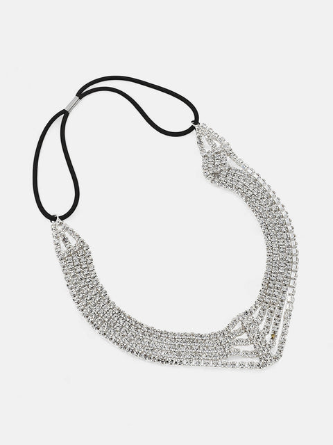 The Bijou Collar Necklace - Crystal Silver-SOHINC6235