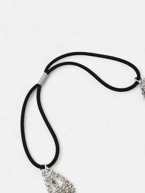 The Bijou Collar Necklace - Crystal Silver-SOHINC6235