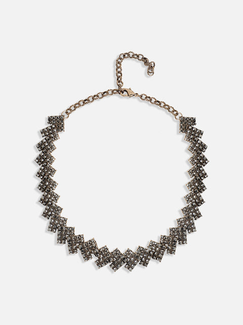 Crystal Stones Studded Neclace and Earrings Set