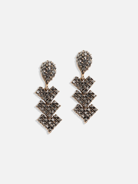 Crystal Stones Studded Neclace and Earrings Set
