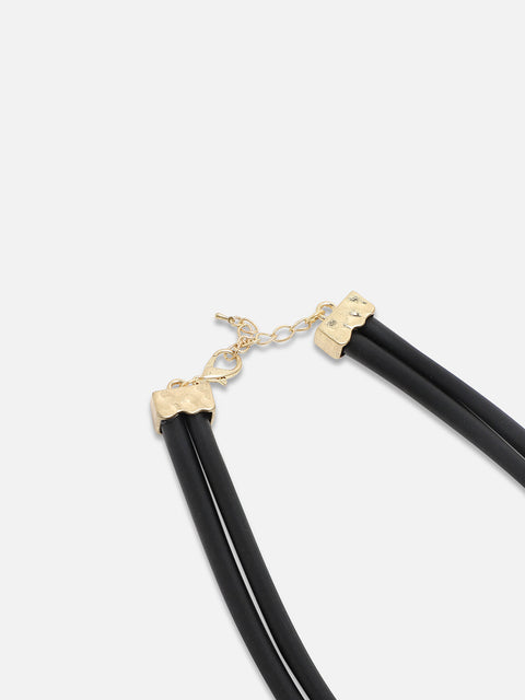 Alloy Gold-Plated Statement Necklace