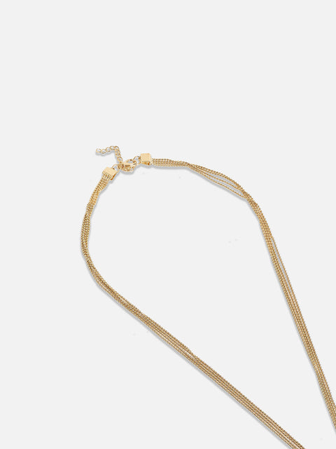 Gold Plated Stone Studded Chain
