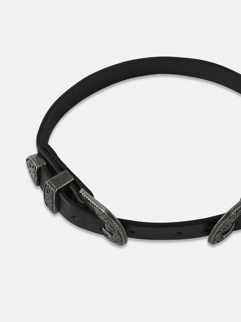 Women's The Howdy Choker Necklace - Antique Silver