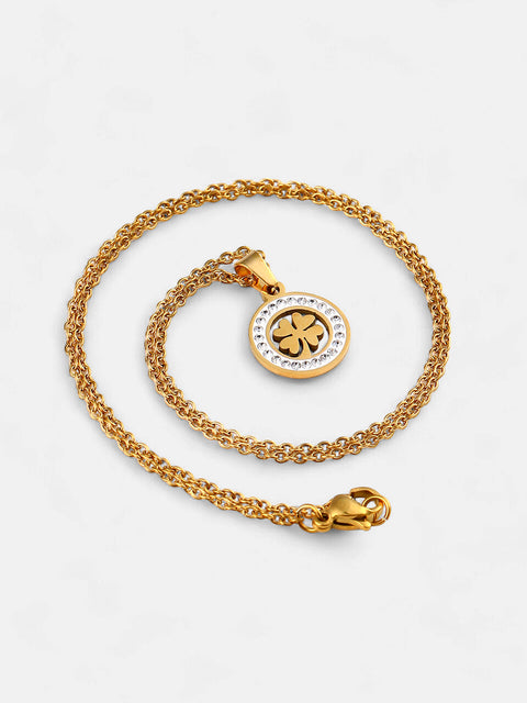 The Clover Pendant Necklace - California Gold-SOHINC8861