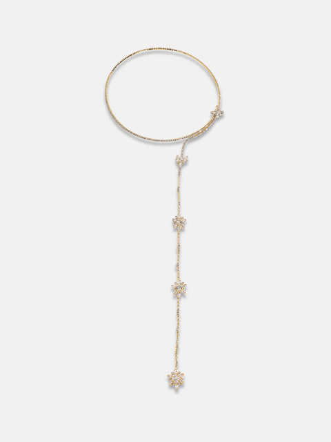 Gold Plated Artificial Stones Necklace