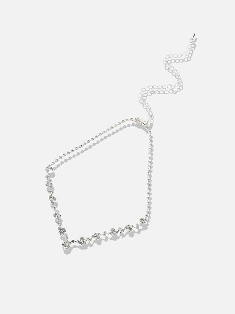 Silver-Plated Stone Studded Jewellery Set