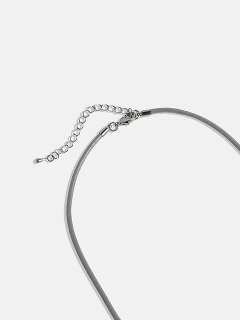 Silver-Plated Stone-Studded Necklace