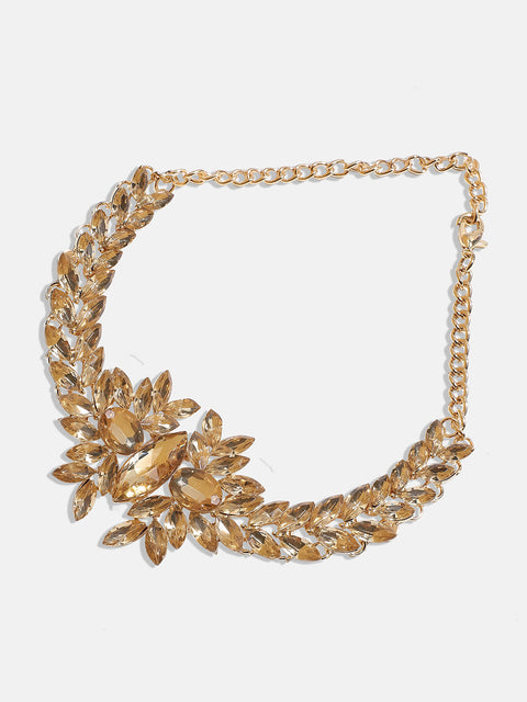 Gold-Plated Stone-Studded Choker Necklace