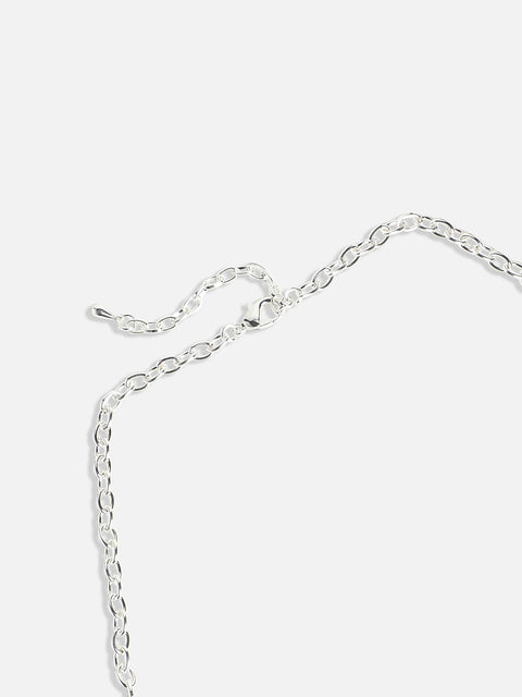Silver-Plated Starfish Beaded Necklace
