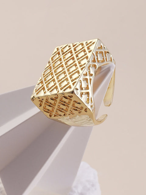 The Damascene Statement Ring - California Gold-SOHIRG6093