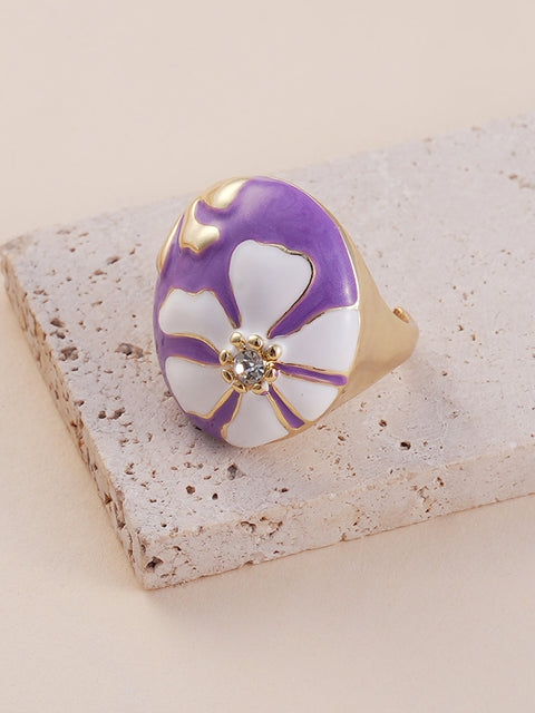 The Hana Statement Ring - Lavender-SOHIRG6096