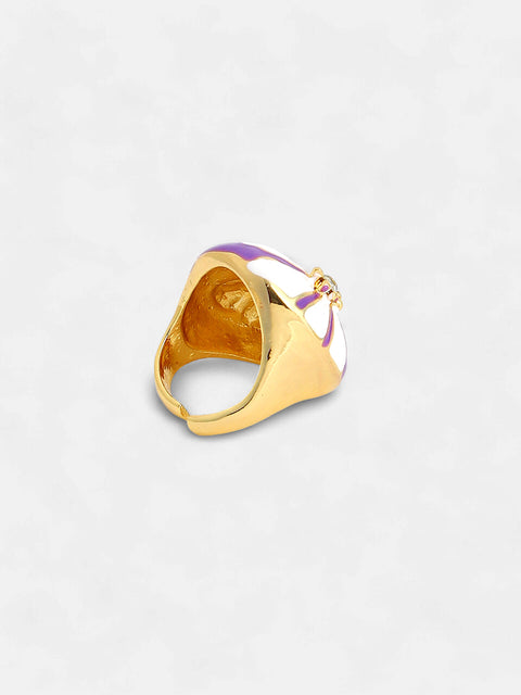 The Hana Statement Ring - Lavender-SOHIRG6096