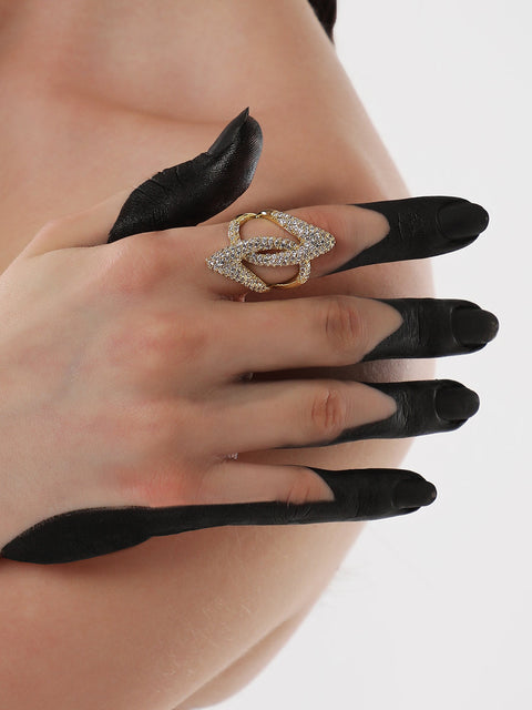 The Cristal Enlace Statement Ring - California Gold-SOHIRG6097