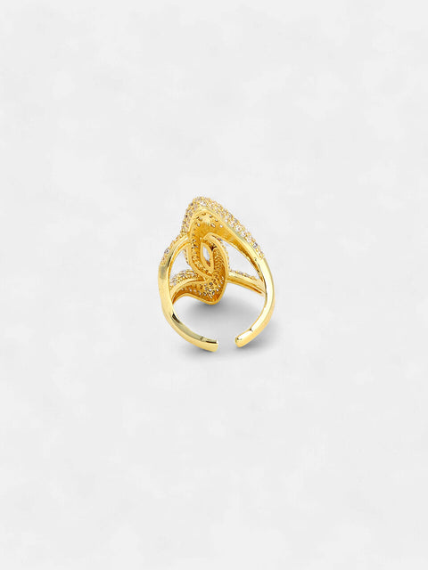The Cristal Enlace Statement Ring - California Gold-SOHIRG6097
