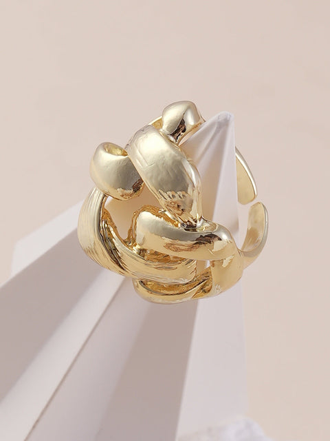 The Medium Link Statement Ring - California Gold-SOHIRG6113