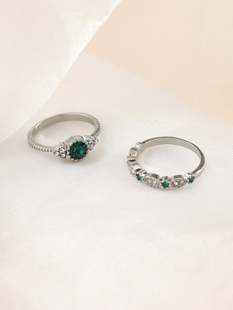 The Eléa Multi-Layer Ring - Emerald Green-SOHIRG6217