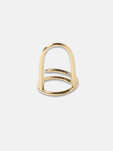 Gold-Plated Nail Ring