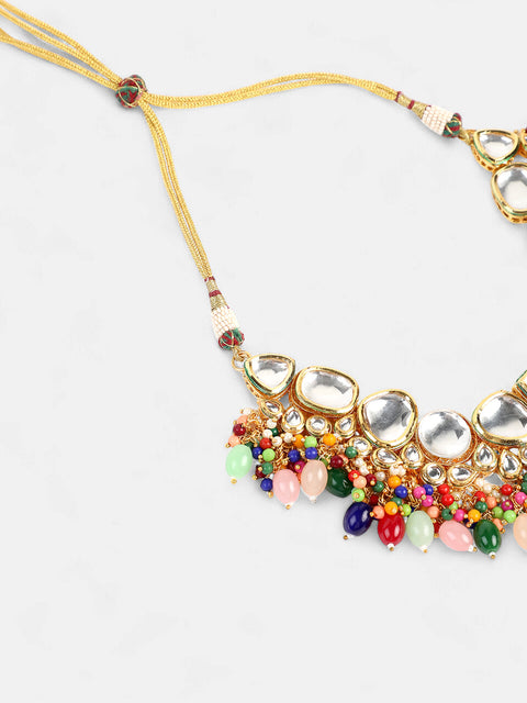 The Jahanara Jewellery Set - Multicolour-SOHNCK2079