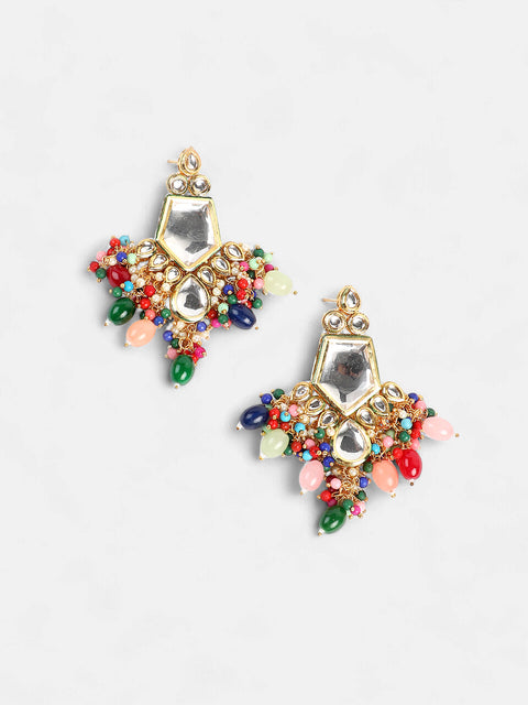 The Jahanara Jewellery Set - Multicolour-SOHNCK2079