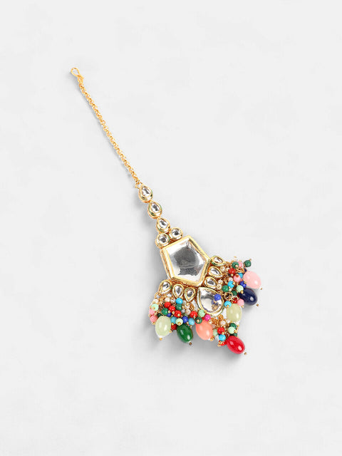 The Jahanara Jewellery Set - Multicolour-SOHNCK2079