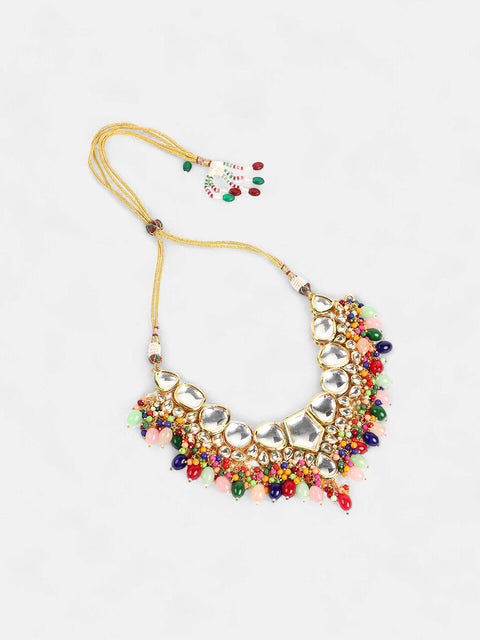 The Jahanara Jewellery Set - Multicolour-SOHNCK2079