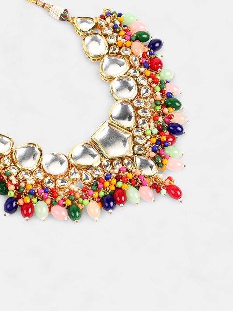 The Jahanara Jewellery Set - Multicolour-SOHNCK2079