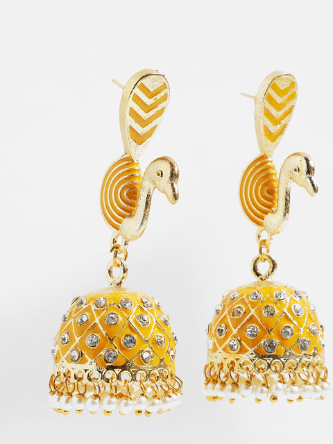 Gold Plated Designer Jhumkas