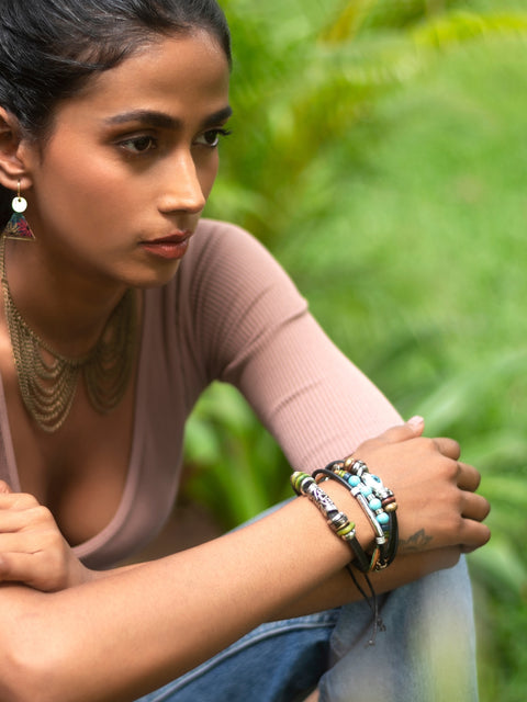 SOHI  Evil Eyed Bracelet