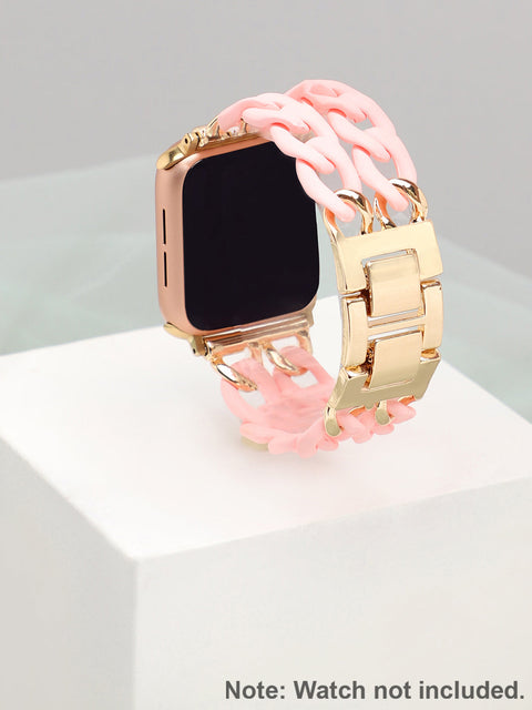 Women Pink Solid Apple Watch Straps