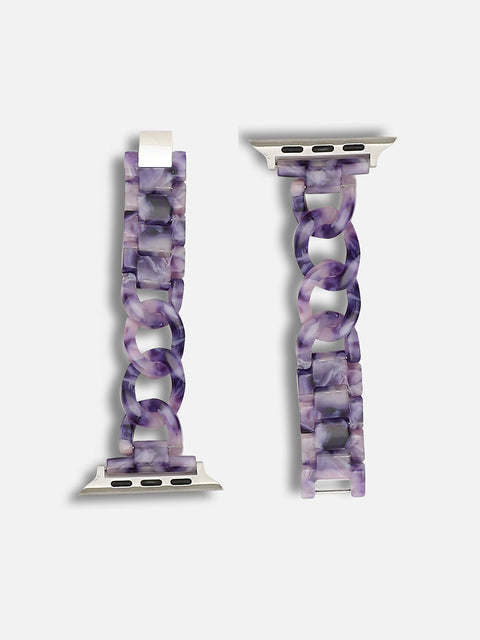 Women Purple Textured Apple Watch Straps