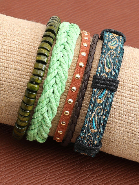 Trendy Casual Pu Leather Designer Bracelet