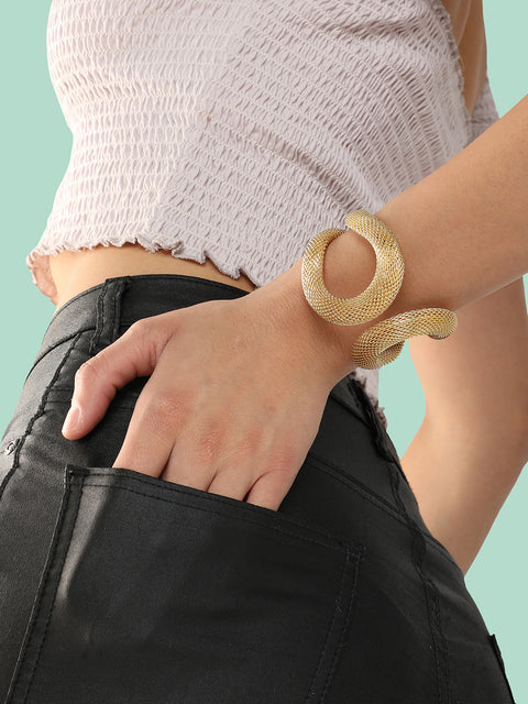 GOLD PLATED PARTY DESIGNER BRACELET FOR WOMEN