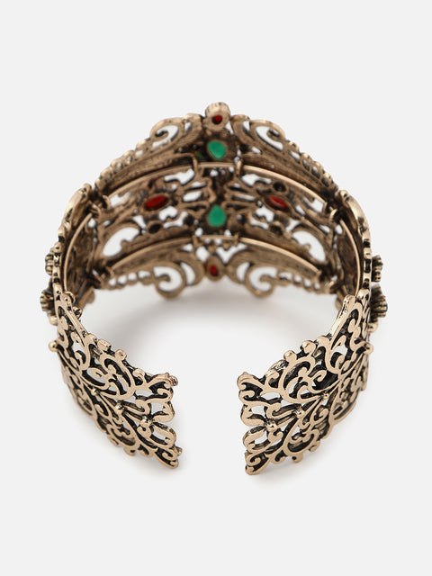 Gold Plated Designer Stone Bracelet
