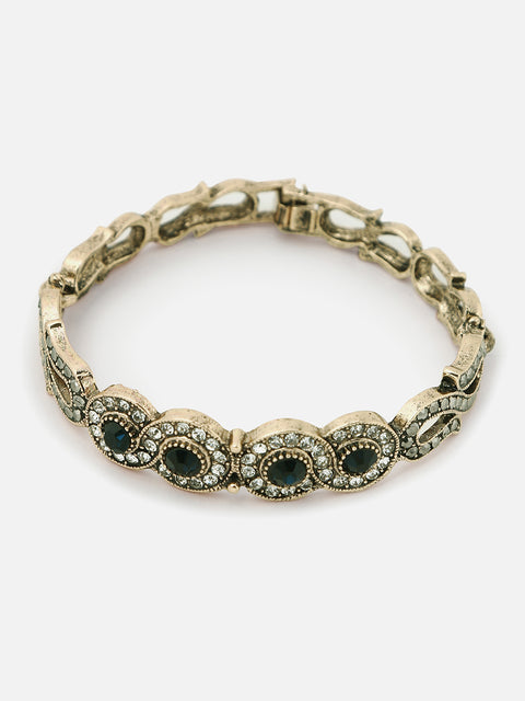 Gold Plated Designer Stone Bracelet