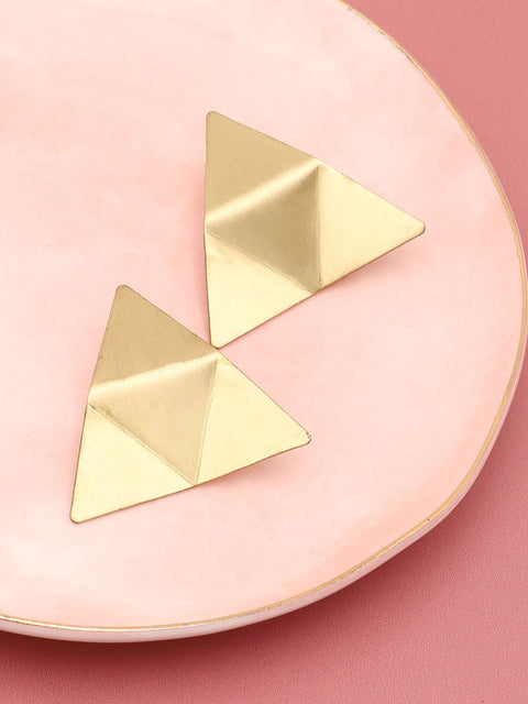 SOHI GOLD PLATED CONTEMPORARY EARRINGS