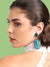 Gold Plated Party Designer Stone Drop Earring