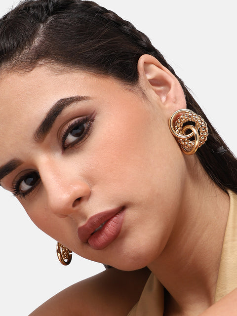 GOLD PLATED PARTY DESIGNER DROP EARRING FOR WOMEN