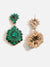 Green Stone Designer Drop Earrings