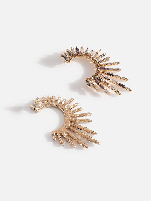 Designer Stone Studed Ear Cuffs