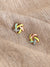 Gold Plated Multicolour Stud Earrings